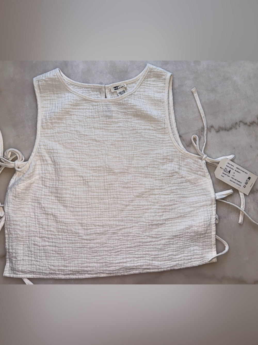 Billabong White Tank Top and Crème Trousers Set - Picture 7 of 11